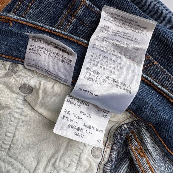 LEVI'S WEDGIE SKINNY JEANS, SIZE: 26, LIKE NEW - Picture 4 of 8